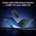 UGREEN 5Gbps USB C Switch 2 PCs Sharing 4 USB Devices for 2 Computers Sharing Keyboard, Mouse, Webcam, Printer with 2 USB C Data Cables and Remote (25098) TeckPot