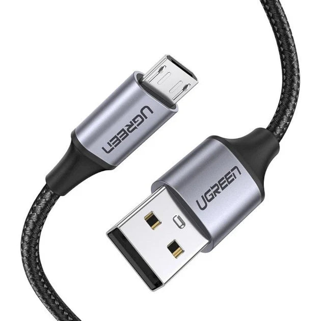 UGREEN 60145 USB-A and Micro USB connector close-up