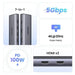 Ugreen 7 In 1 Usb C Multifunctional Adapter, 2*Hdmi, 2*Usb A 3.0, 3* Usb A 2.0, 1*100W PD (35897) Ugreen