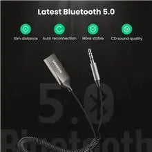 UGREEN Bluetooth 5.3 Car AUX Receiver 3.5mm Wireless Audio Adapter Hands-Free Calling HiFi Music Streaming (70601) Ugreen