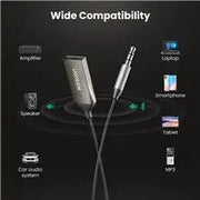 UGREEN Bluetooth 5.3 Car AUX Receiver 3.5mm Wireless Audio Adapter Hands-Free Calling HiFi Music Streaming (70601) Ugreen