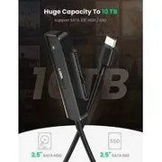 UGREEN SATA to USB-C Adapter Cable USB 3.1 Gen 2 6Gbps External Hard Drive Converter 2.5" SSD HDD Samsung WD (70610) Ugreen