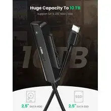 UGREEN SATA to USB-C Adapter Cable USB 3.1 Gen 2 6Gbps External Hard Drive Converter 2.5" SSD HDD Samsung WD (70610) Ugreen
