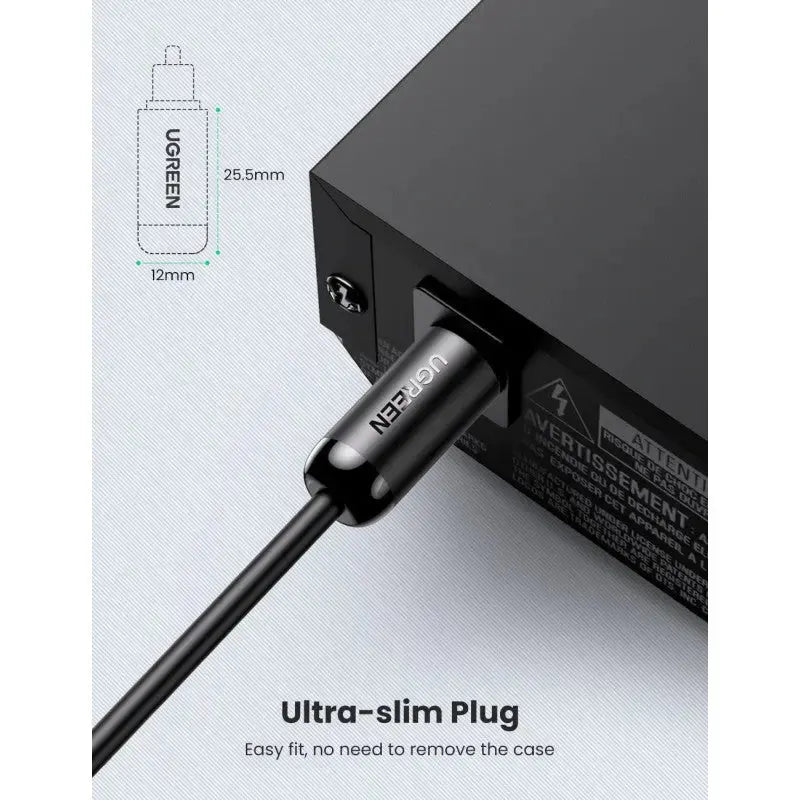 UGREEN 1M Toslink Digital Optical Audio Cable Male to Male Fiber Optic Home Theater Soundbar TV PS5 Xbox DAC 70890 Ugreen
