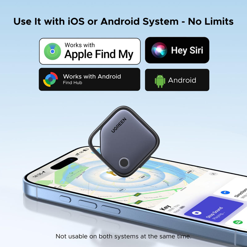 UGREEN Finder Pro tracker compatible with Apple Find My or Google Find Hub