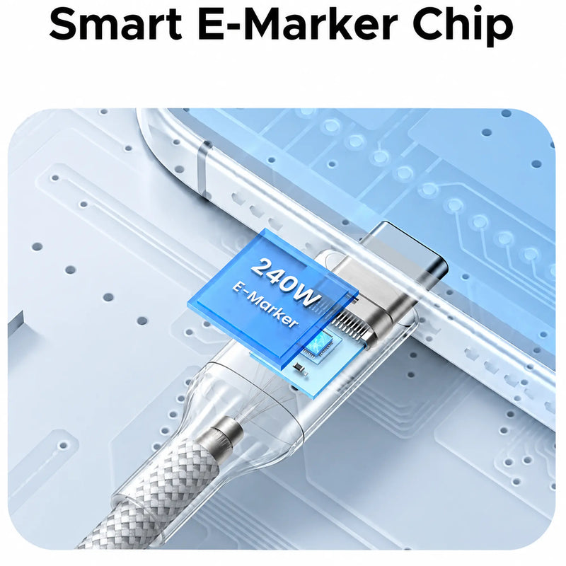 UGREEN 75731 1m 240W USB-C cable with E-Marker chip smart E-Marker chip