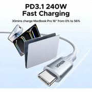 UGREEN 75731 1m 240W USB-C cable with E-Marker chip PD 3.1 240W fast charging