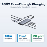 UGREEN CM498 75902 USB-C hub 100W PD pass-through charging