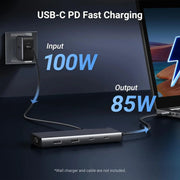 UGREEN 8-in-1 USB C 4K Docking Station Dual Monitor Triple Display Hub 2 HDMI VGA 2 USB A C 100W PD MacBook Dell HP (35588) Ugreen