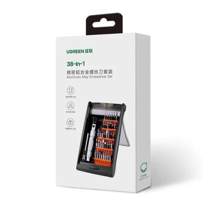 UGREEN 38-in-1 Precision Screwdriver Set Magnetic Repair Tool Kit Aluminum Alloy Laptop PC Smartphone Electronics 80459