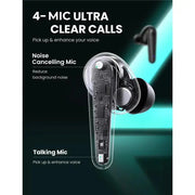 UGREEN HiTune T1 True Wireless Earbuds Bluetooth 5.0 Deep Bass Clear Calls Touch Control 27H Playtime USB-C Fast Charging White 80650 Ugreen