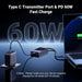 UGREEN Wireless Transmitter and Receiver TX USB-C(DP Protocol) and RX HDMI 1080P@60Hz 5G WiFi Transmission Compatible with Cellular/Computer/Laptop/Camera/TV Box/DVD/TIKTOK/Neflix (98FT/30M) (DP Protocol) (35031A) Ugreen