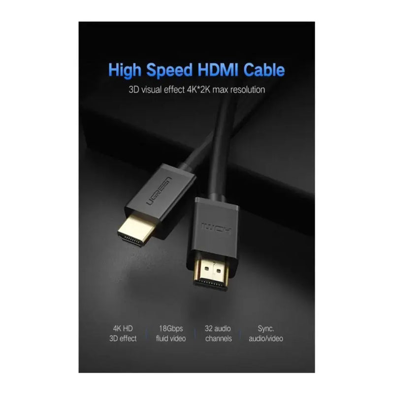 UGREEN 10M HDMI Cable High Speed with Ethernet Full Copper 4K UHD 1080P Video Audio HDTV Monitor Projector Gaming 10110 Ugreen