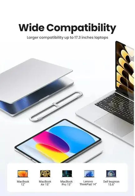UGREEN Clip Laptop Stand Adjustable Foldable Holder for MacBook Air Pro PC 11 13 17 inch Model: 45415 TeckPot