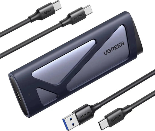 UGREEN M.2 NVMe SATA SSD Enclosure 10Gbps USB 3.2 Gen 2 for M and M&B Key Solid State Drive External Case Support UASP & Trim in Size 2230/2242 /2260/2280 SSDs (15813) TeckPot