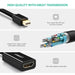 UGREEN Mini Displayport to Hdmi Adapter Mini Dp Male to Hdmi Female Thunderbolt 2.0 to Hdmi Adapter Suitable for Apple MacBook Pro MacBook Air, Microsoft Surface Pro 4 Pro 3, Google Chromebook Black (10461) Ugreen