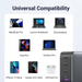 UGREEN 100W 4-Port 3C1A GaN Fast PD Charger Laptop Tablet Phone Desktop USB-C Wall Charger Multi Device Charging (40747) Ugreen