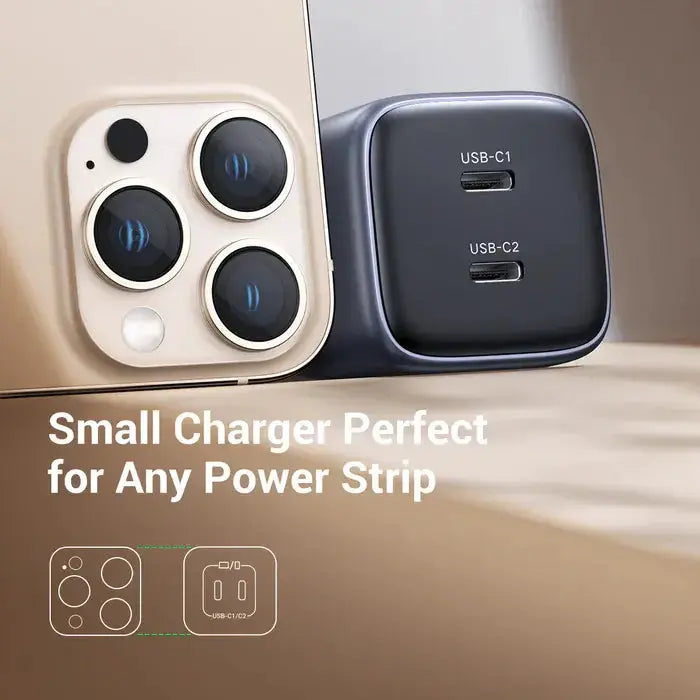 UGREEN 45W Nexode 2-Port USB C Charger GaN II Tech Galaxy S22 Ultra S21 MacBook Air iPhone 14 Pro Max Plus Wall (90573) Ugreen