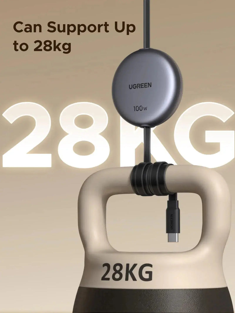 UGREEN USB-C to USB-C PD Fast Charging Retractable Cable 100W Max 1m (65905) TeckPot
