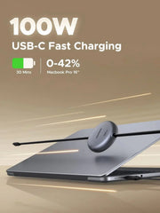 UGREEN USB-C to USB-C PD Fast Charging Retractable Cable 100W Max 1m (65905) TeckPot