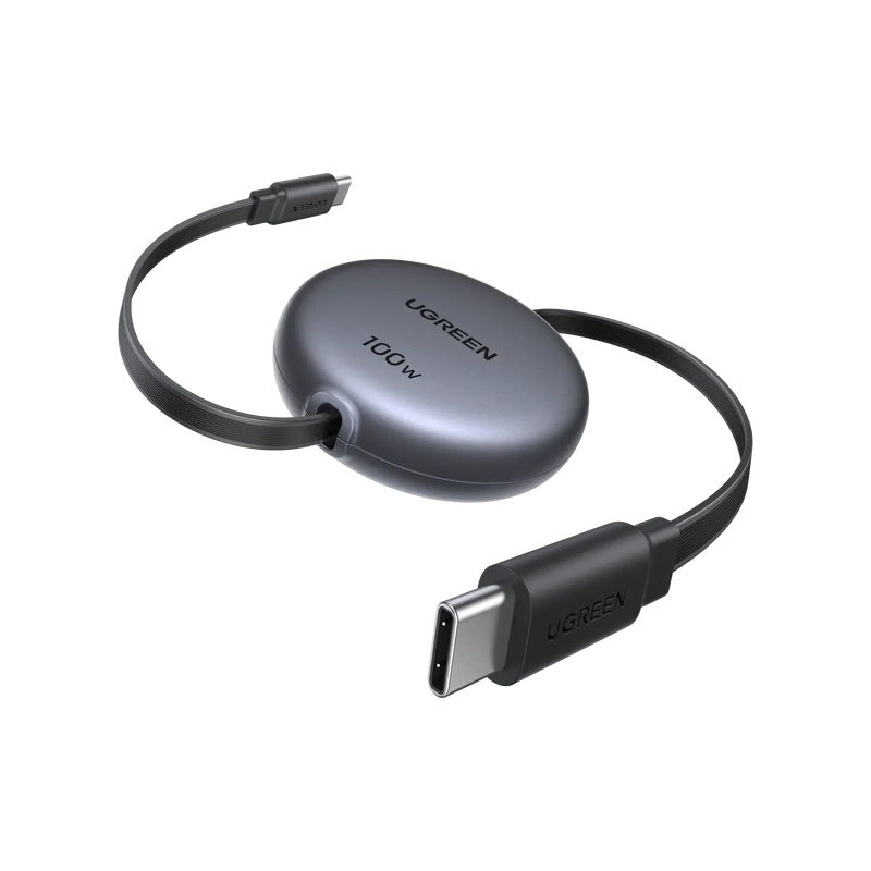 UGREEN USB-C to USB-C PD Fast Charging Retractable Cable 100W Max 1m (65905) TeckPot