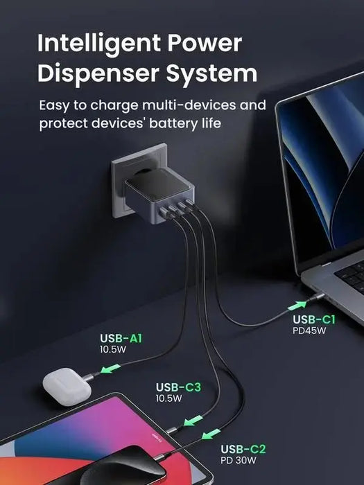UGREEN Nexode S 100W 4-Port GaN Fast Wall Charger, EU (35043) Ugreen