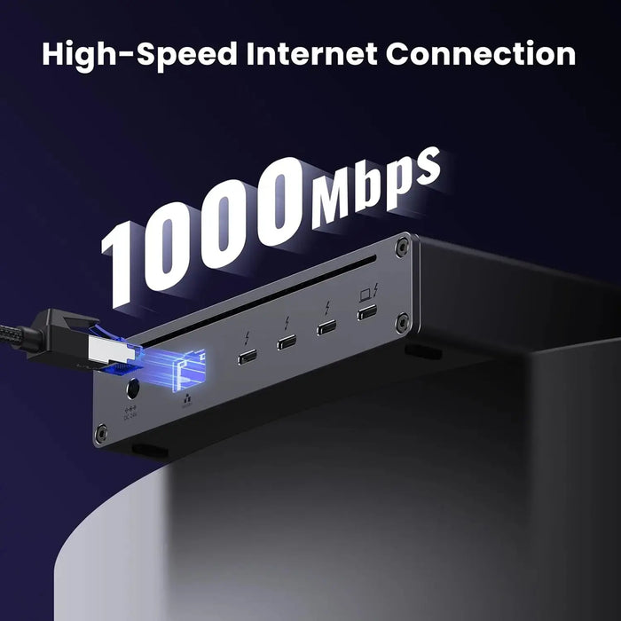 UGREEN Revodok Max 208 Thunderbolt 4 Dock, 8-in-1 40Gbps Thunderbolt 4 Hub with 3 x Thunderbolt 4 Dual 4K@60Hz or Single 8K Display, 85W Charging, Gigabit Ethernet, 3 x USB A 3.2 for MacBook Laptops (25053) TeckPot
