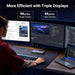 UGREEN Revodok Max 313 Thunderbolt 4 Dock, 13-in-1 40Gbps Docking Station Triple 4K@60Hz or Single 8K Display with HDMI 2.1, DP 1.4, Gigabit Ethernet, SD/TF 4.0, 60W PD Power for MacBook, Laptops (25085) Ugreen