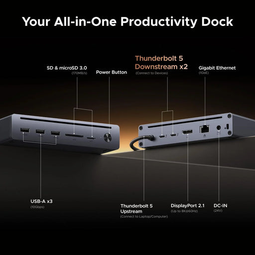 UGREEN Revodok Maxidok U712 75795F 10-in-1 Thunderbolt 5 dock all-in-one productivity dock