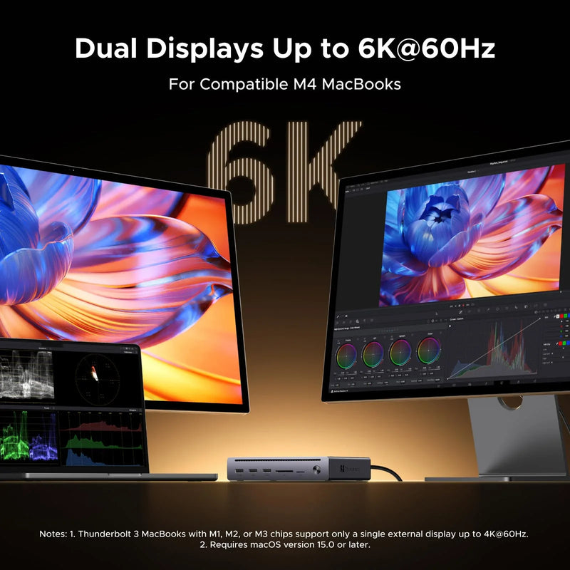 UGREEN Revodok Maxidok U712 75795F 10-in-1 Thunderbolt 5 dock dual displays up to 6K60