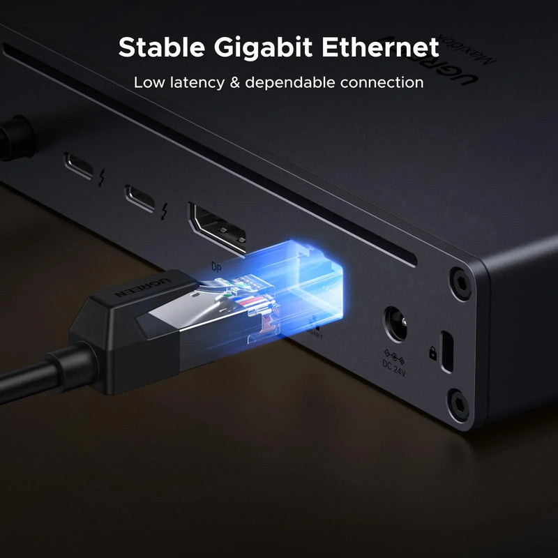 UGREEN Revodok Maxidok U712 75795F 10-in-1 Thunderbolt 5 dock stable gigabit ethernet
