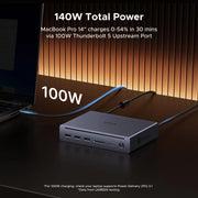 UGREEN Revodok Maxidok U712 75795F 10-in-1 Thunderbolt 5 dock 140W total power