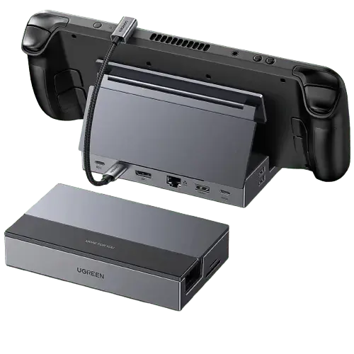 UGREEN Steam Deck Dock 9-in-1 USB-C Hub | 4K 120Hz Display, Gigabit Ethernet & 100W Fast Charging Steam Deck (55733) TeckPot