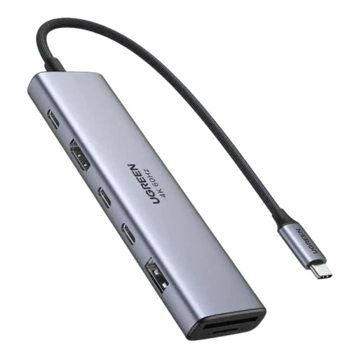 UGREEN USB-C 7 IN 1 Multifunctional Adapter, 1*HDMI, 2*USB-C 3.2, 1*USB-A 3.2, 1*SD/TF, 1* 100W PD (45521) TeckPot