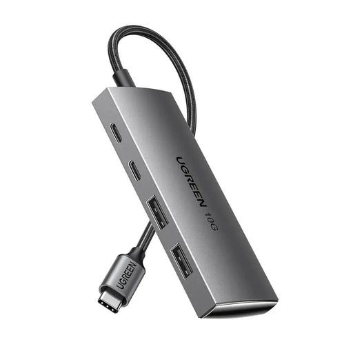 UGREEN USB C Hub 10Gbps, 4 Ports Aluminum USB 3.2 Splitter with 2 USB-C and 2 USB-A Data Ports (30758) TeckPot