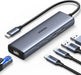 UGREEN USB C to Ethernet Adapter, 10Gbps 5 in 1 USB C Hub Ethernet with 2* USB-C 3.2, USB-A 3.2/2.0, Gigabit RJ45 for Laptop, Type C (Thunderbolt 4/3 Compatible) to Network for MacBook, XPS, iPad Pro(45320) TeckPot