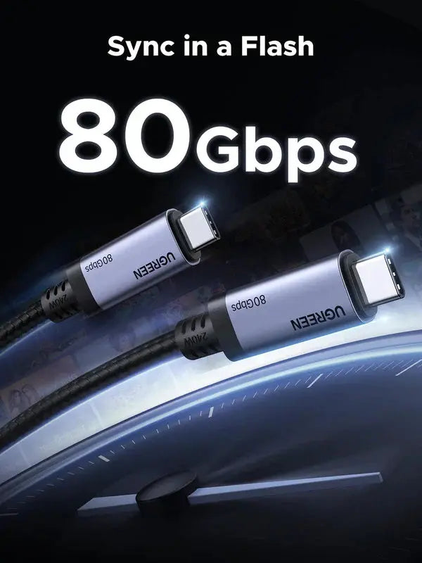 UGREEN 1Meter  USB4 Gen4 240W USB-C to USB-C Cable (65383) TeckPot