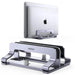 UGREEN Vertical Laptop Stand for Desk Dual Slot Laptop Stand Holder Adjustable Dock Aluminum Desktop Stand Compatible for MacBook Air Pro, Microsoft Surface Laptop 4, LG Gram 17, Lenovo Yoga 7i, Grey (60643) TeckPot