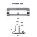UGREEN Vertical Laptop Stand Holder for Desk Adjustable, Aluminum Dock, Compatible with MacBook, Surface Book, Chromebook, up to 15.6 Inch, Grey (20471) TeckPot