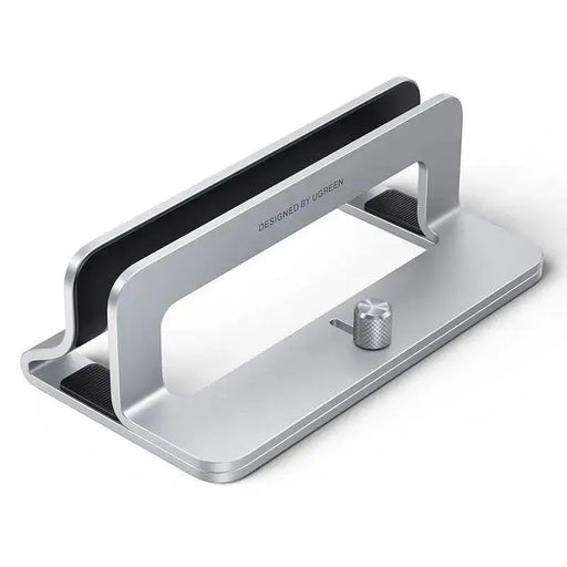 UGREEN Vertical Laptop Stand Holder for Desk Adjustable, Aluminum Dock, Compatible with MacBook, Surface Book, Chromebook, up to 15.6 Inch, Grey (20471) TeckPot