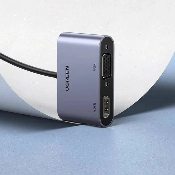 UGREEN USB 3.0 to HDMI VGA Adapter 15cm Aluminum Multiport Converter 1080P HD Video Laptop PC Monitor Projector 20518 Ugreen