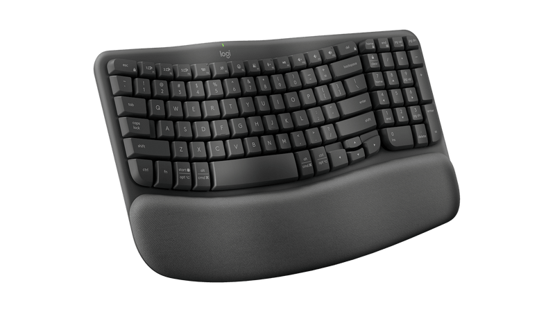 Logitech Wave Keys Wireless Ergonomic Keyboard – Graphite