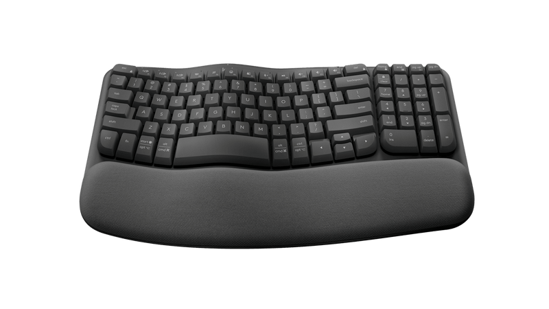 Logitech Wave Keys Wireless Ergonomic Keyboard – Graphite