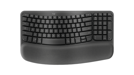 Logitech Wave Keys Wireless Ergonomic Keyboard – Graphite