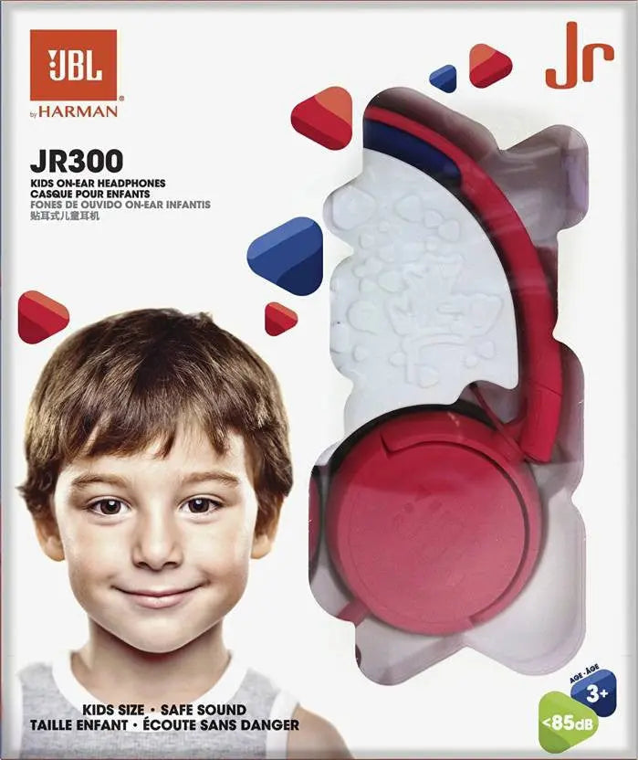 JBL JR300RED Wired Headset without Mic  (Red, On the Ear)