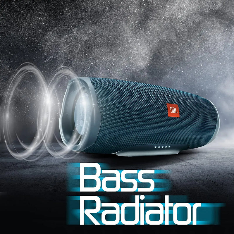 JBL Charge 4, Wireless Portable Bluetooth Speaker, JBL Signature Sound with Powerful Bass Radiator, 7500mAh Built-in Powerbank, 