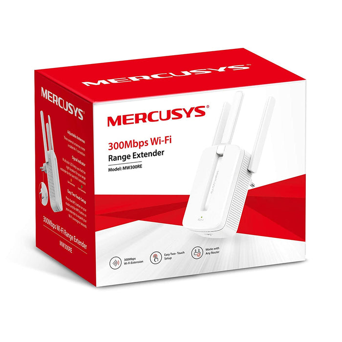 Mercusys MW300RE Wireless Repeater WiFi Booster | MIMO Technology | Three External Antennas | 300Mbps Speed Wi-Fi Range Extender