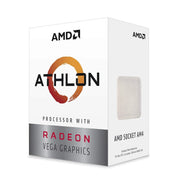 AMD Athlon 3000G with Radeon Vega 3 Graphics Desktop Processor 2 Cores 3.5GHz 5MB Cache AM4 Socket