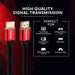 Honeywell 8K Ultra High Speed HDMI Ver 2.1 Cable with ethernet-2M