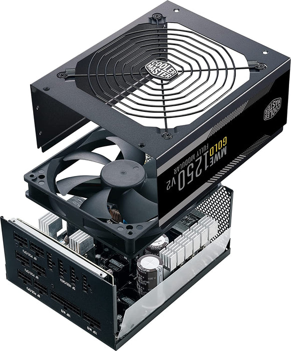 Cooler Master MWE Gold 1250 V2 Power Supply, Ready for RTX Graphic Card, Fully Modular PSU (MPE-C501-AFCAG)